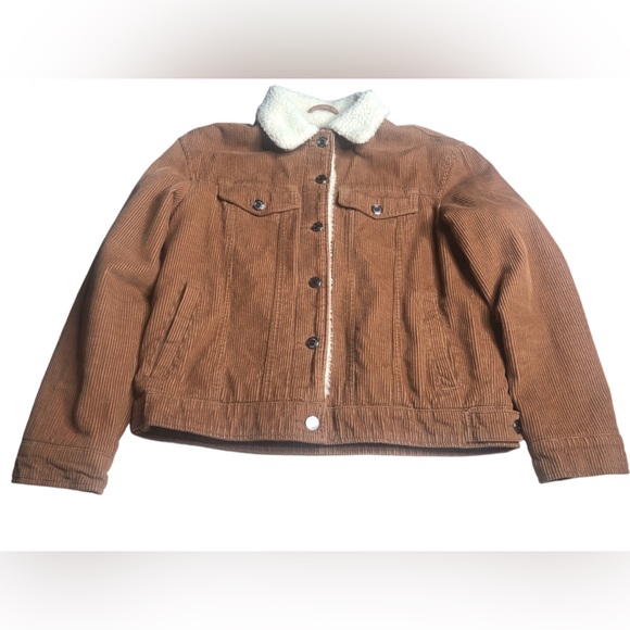 Bershka woman’s corduroy fleece jacket size small - Picture 10 of 11